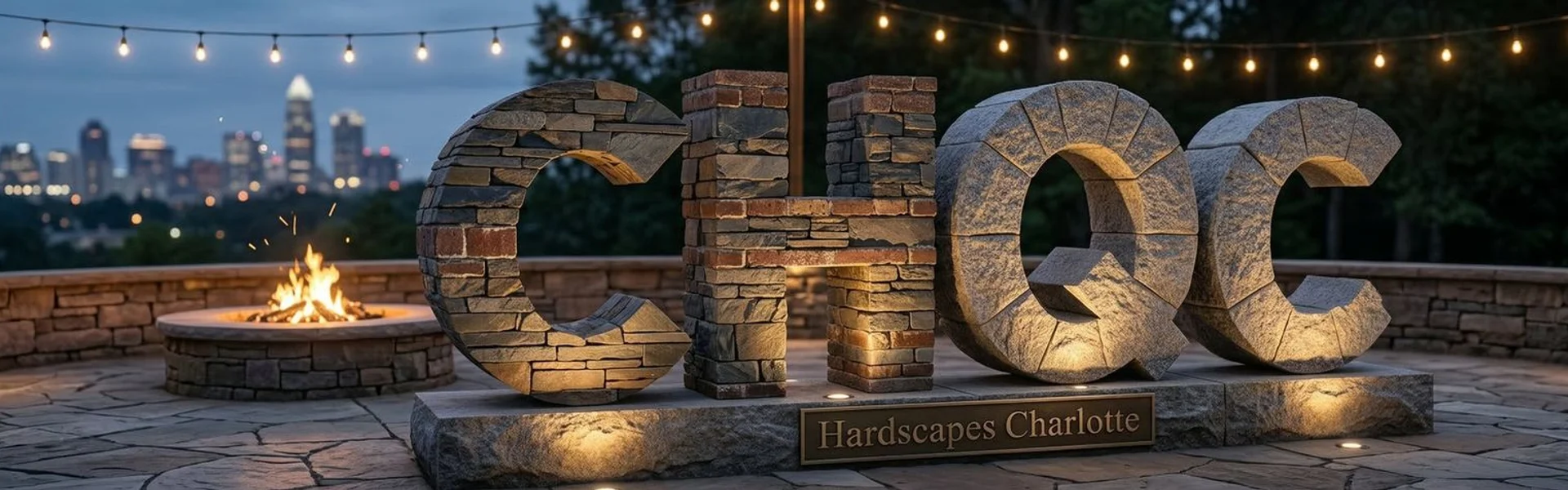 Outdoor patio project in Matthews